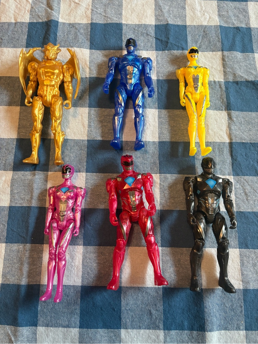 6pc Power Ranger figures 5-6in